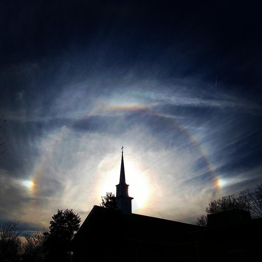 Halo Photograph - Halo in the Sky by Stephen Thomason