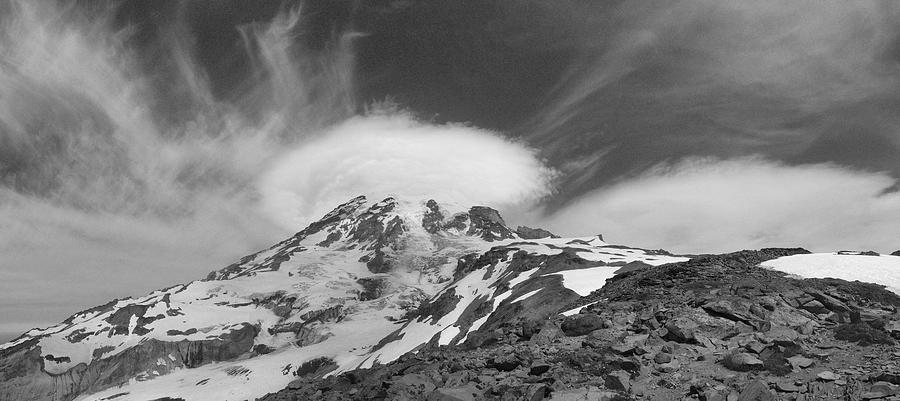 Mount Rainier Photograph - Halo by Mark Camp Mount Rainier Photograph - Halo by Mark Camp