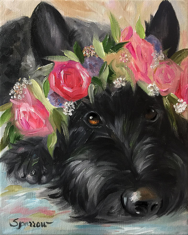 Flower Painting - Halo by Mary Sparrow