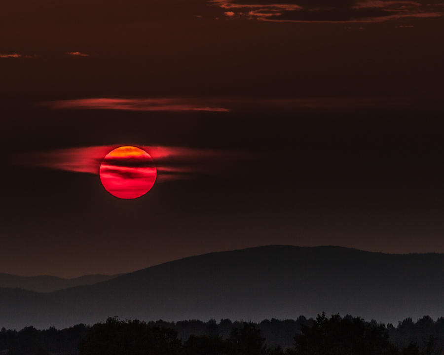 Haloed Sunset Photograph by Tim Kirchoff