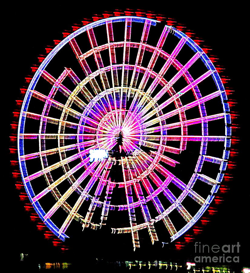 Halong Bay Ferris Wheel 2 Photograph by Randall Weidner