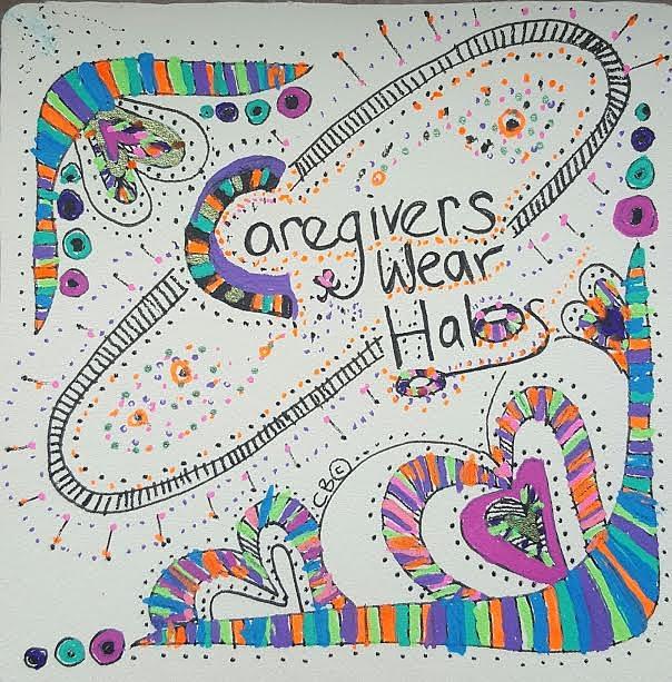Halos Drawing by Carole Brecht