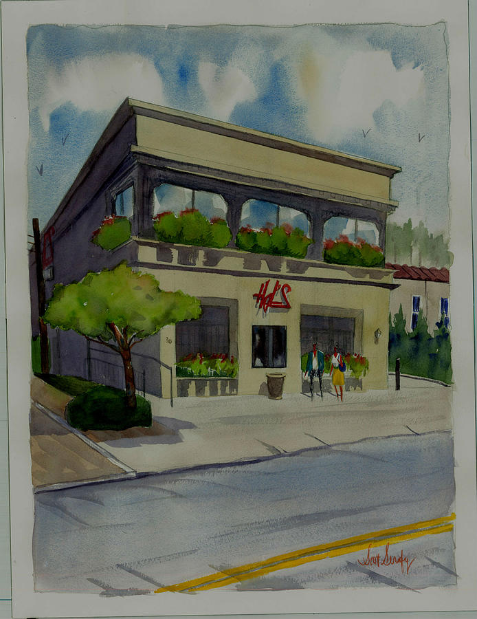 Atlanta Painting - Hals Restaurant by Scott Serafy