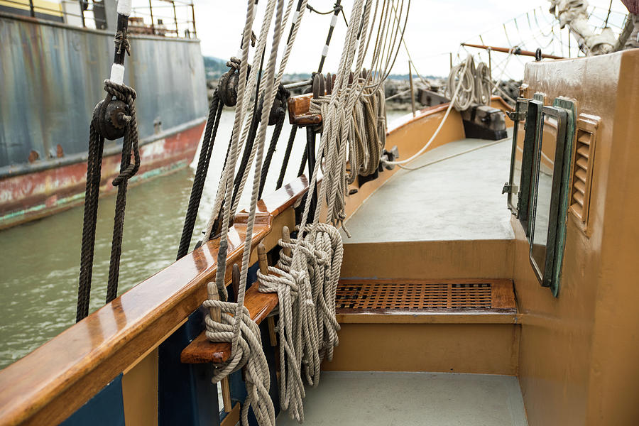 Halyards Lines and Sheets Photograph by Tom Cochran