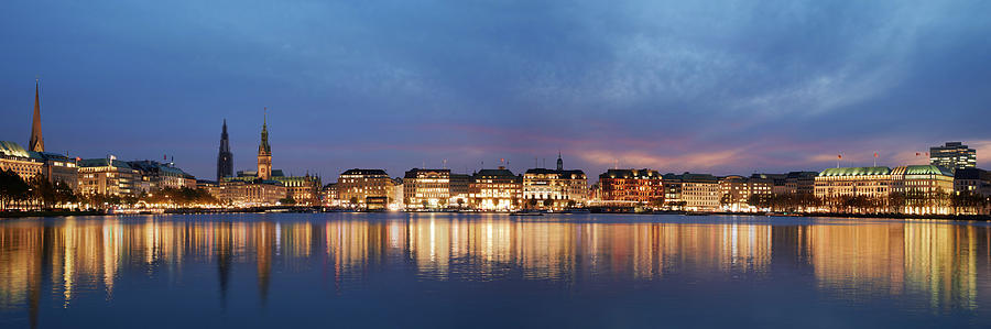 Hamburg Alster Panorama by Marc Huebner Hamburg Alster Panorama by Marc Huebner