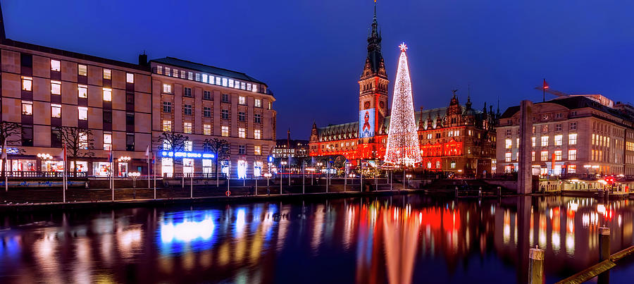City Photograph - Hamburg Christmas Market by Mountain Dreams