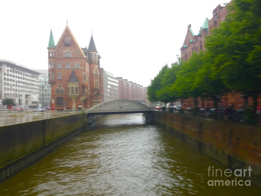 Hamburg Germany Canal Photograph by Suzanne Lorenz