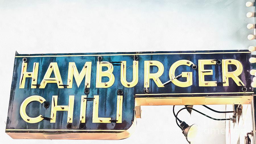 Hamburger Chili Chicago Digital Art by Edward Fielding