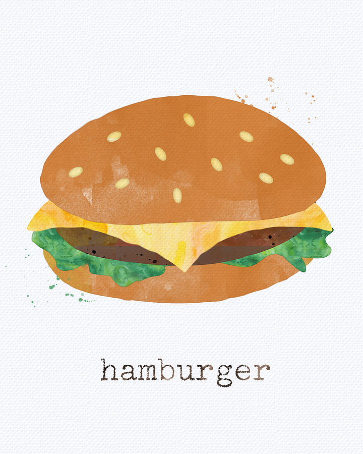 Hamburger Painting by Linda Woods