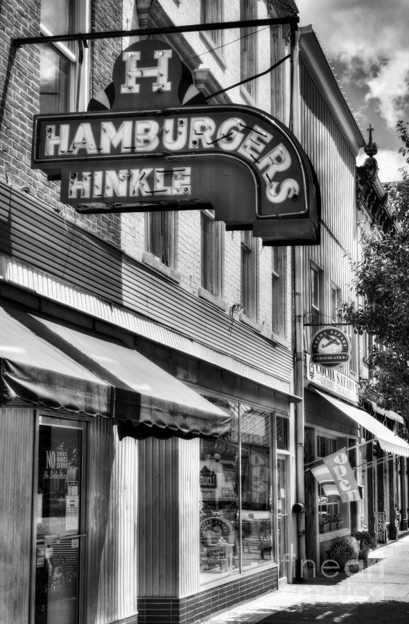 Hamburgers In Indiana BW Photograph by Mel Steinhauer