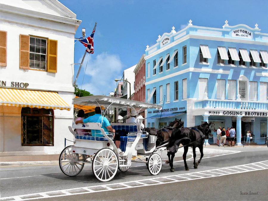 Hamilton Bermuda Carriage Ride Photograph by Susan Savad