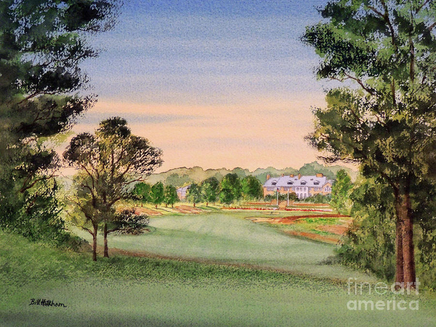 Hamilton Farm Golf Club Highlands Course NJ Painting by Bill Holkham