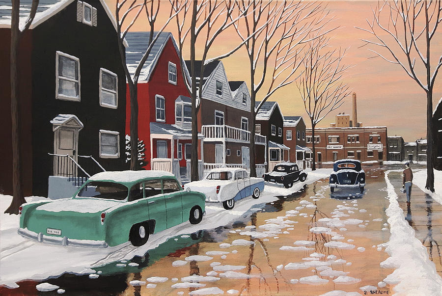 Vintage Painting - Hamilton Morning by Dave Rheaume