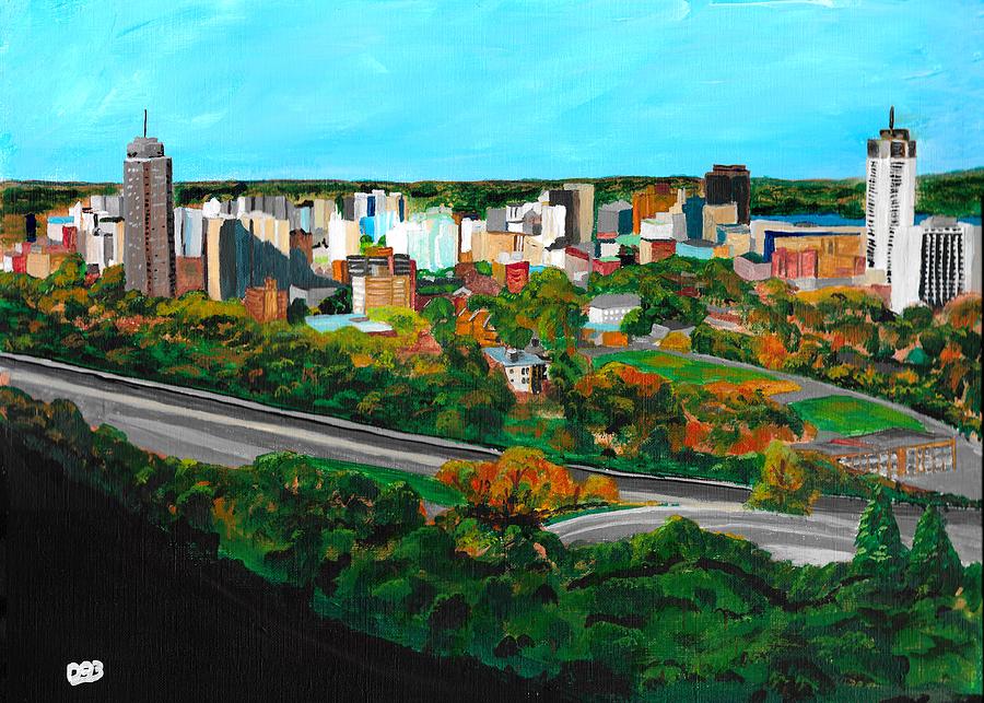 Hamilton Ontario  Painting by David Bigelow