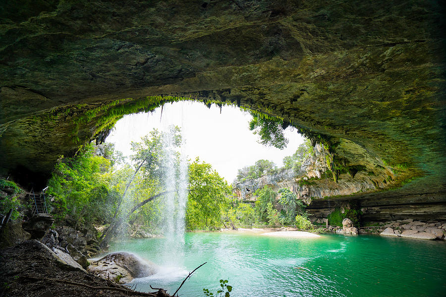 Hamilton Pool In The Summer Colors - Texas Photograph by Ellie Teramoto