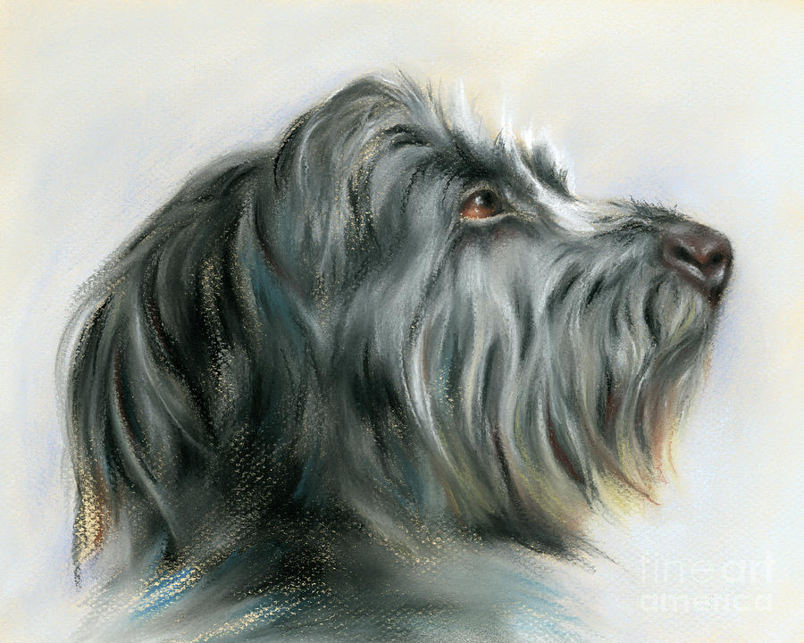 Hamish the Wolfhound Painting by MM Anderson