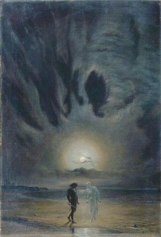 Hamlet And The Ghost Painting