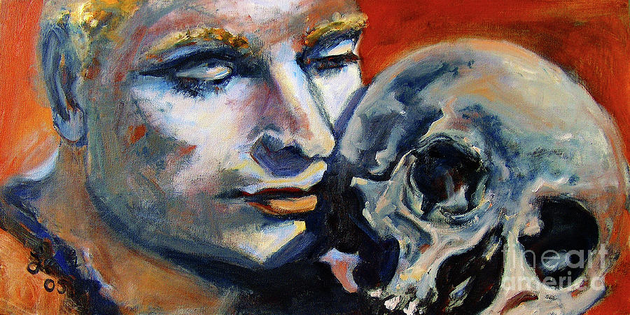 Hamlet Laurence Olivier William Shakespeare Painting by Ginette Callaway