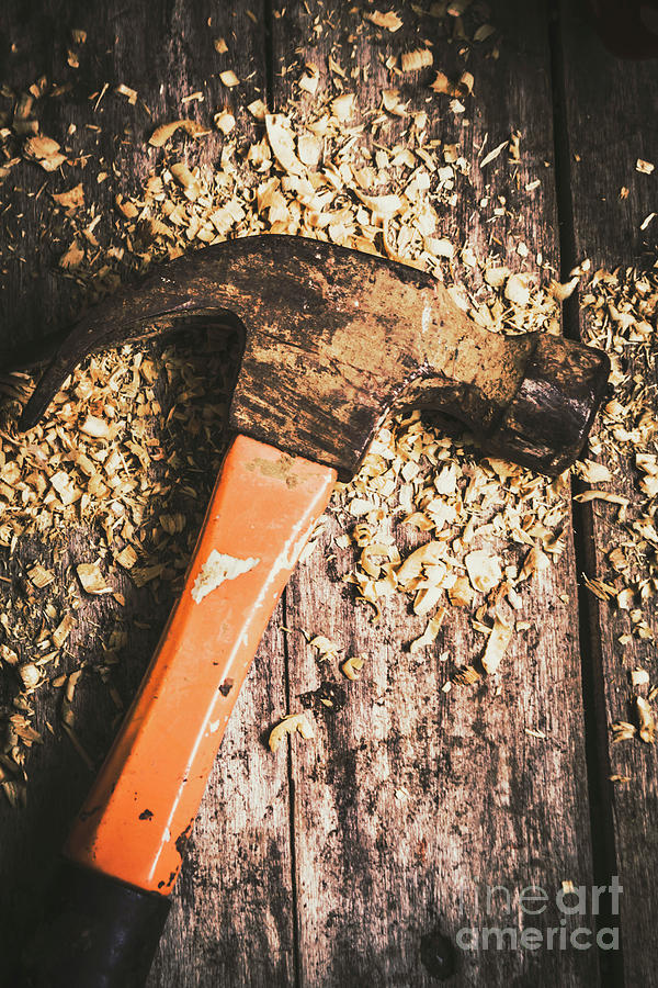 Hammer details in carpentry Photograph by Jorgo Photography