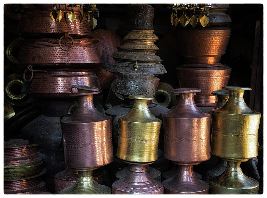 Hammered Pots Bhaktapur Nepal Photograph by Jerry White Fine Art America