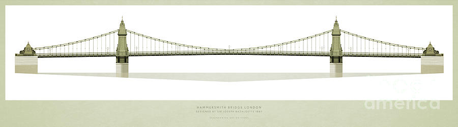 Hammersmith Bridge London Digital Art