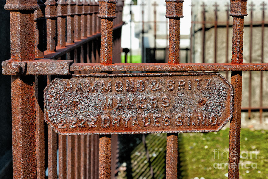Hammond And Spitz Makers Of Wrought Iron-nola Photograph