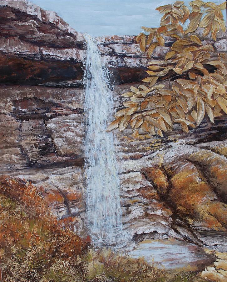 Carpenter Falls Painting by Rebecca Hauschild
