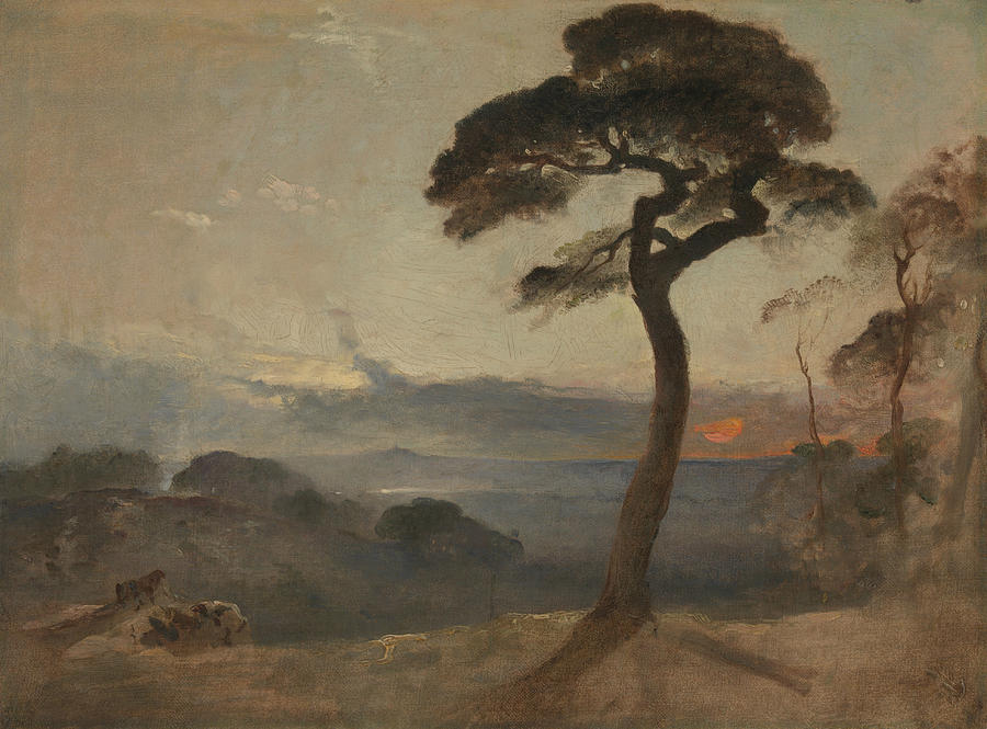 Hampstead Heath, Sunset Painting by Francis Danby