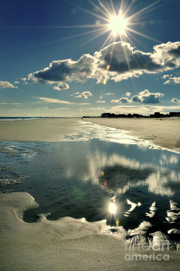 Hampton Beach Reflections Photograph by Mark Valentine