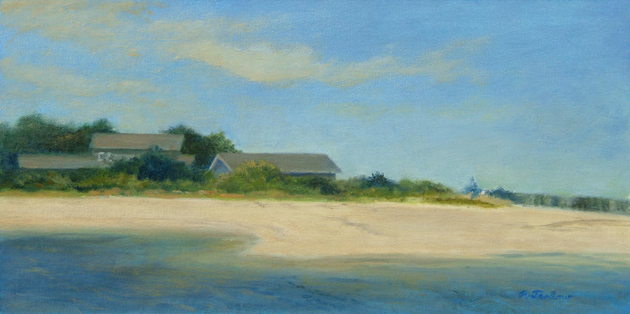 Hamptons Beach House Painting by Phyllis Tarlow