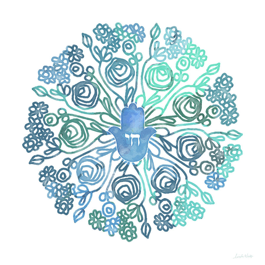 Hamsa Mandala 1- Art by Linda Woods Mixed Media by Linda Woods Hamsa Mandala 1- Art by Linda Woods Mixed Media by Linda Woods