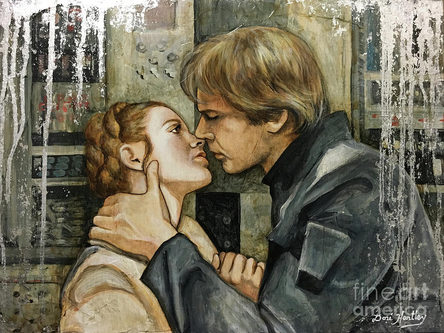 Star Wars Painting - Han and Leia by Dori Hartley