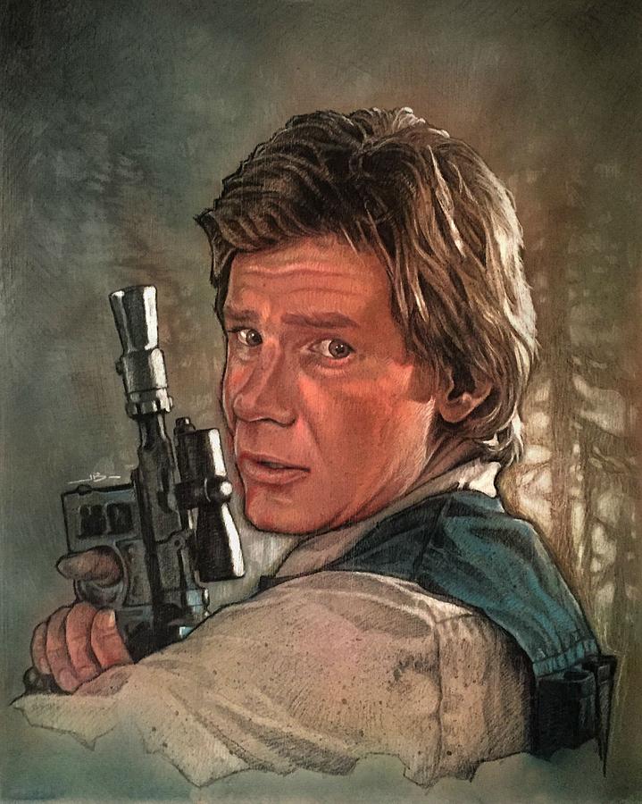 Han Solo Drawing by Jason Buchwitz