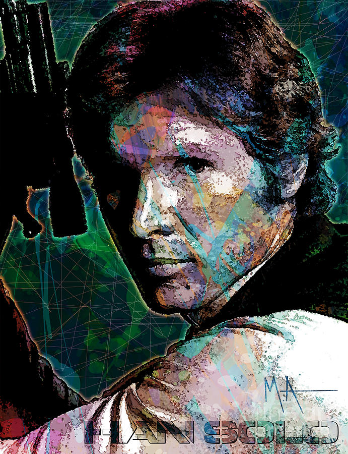 Han Solo Digital Art by Maria Arango