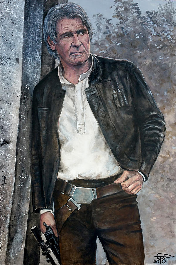 Star Wars Painting - Han Solo by Tom Carlton