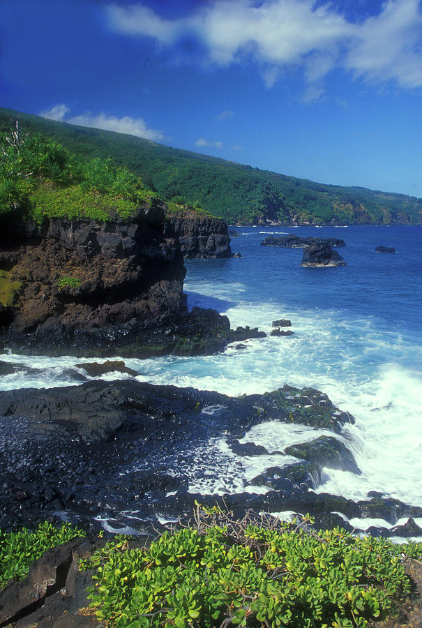 Hana Coastline Maui Photograph