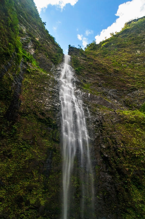 Waterfall Photograph - Hanakapiai Falls 2 - Kalalau Trail Kauai Hawaii by Brian Harig