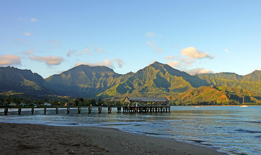 Anchorage Photograph - Hanalei Bay Morning Kauai by Kevin Smith