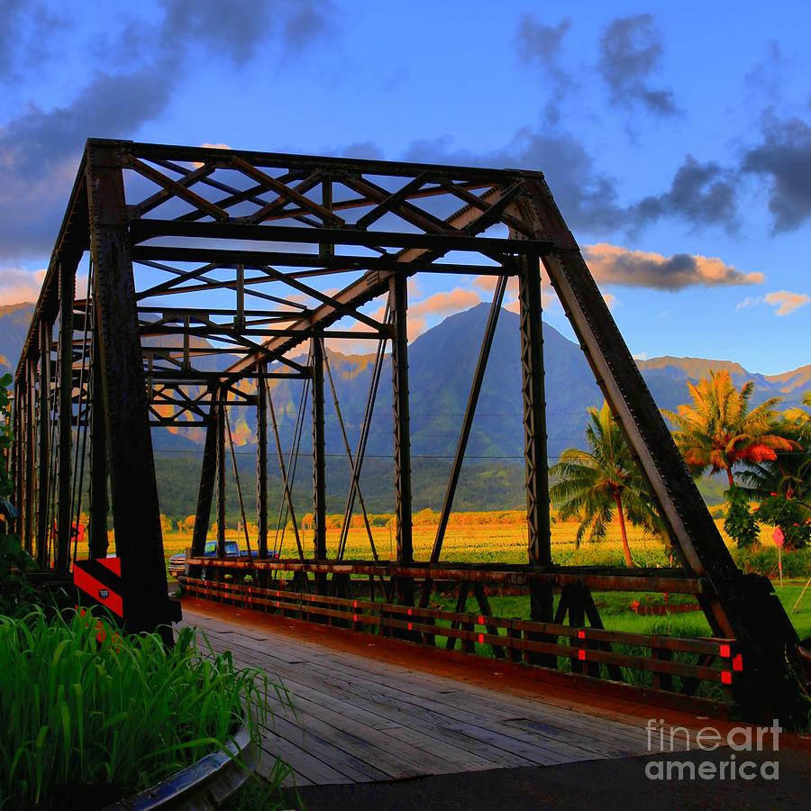 Hanalei Bridge Photograph by DJ Florek