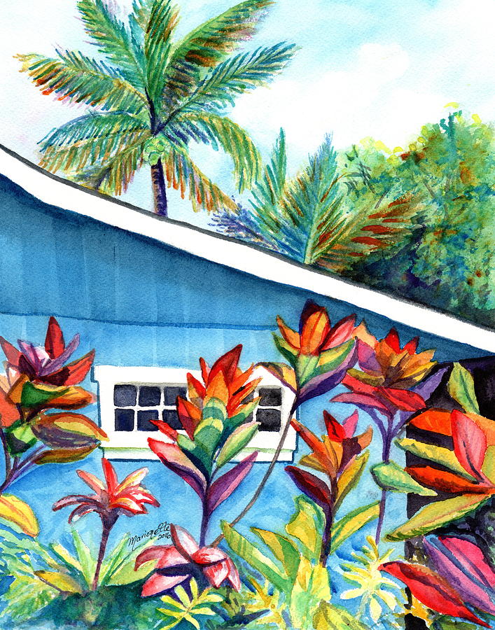 Hanalei Cottage Painting by Marionette Taboniar