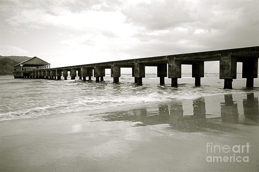 Architecture Photograph - Hanalei Pier by Kicka Witte - Printscapes