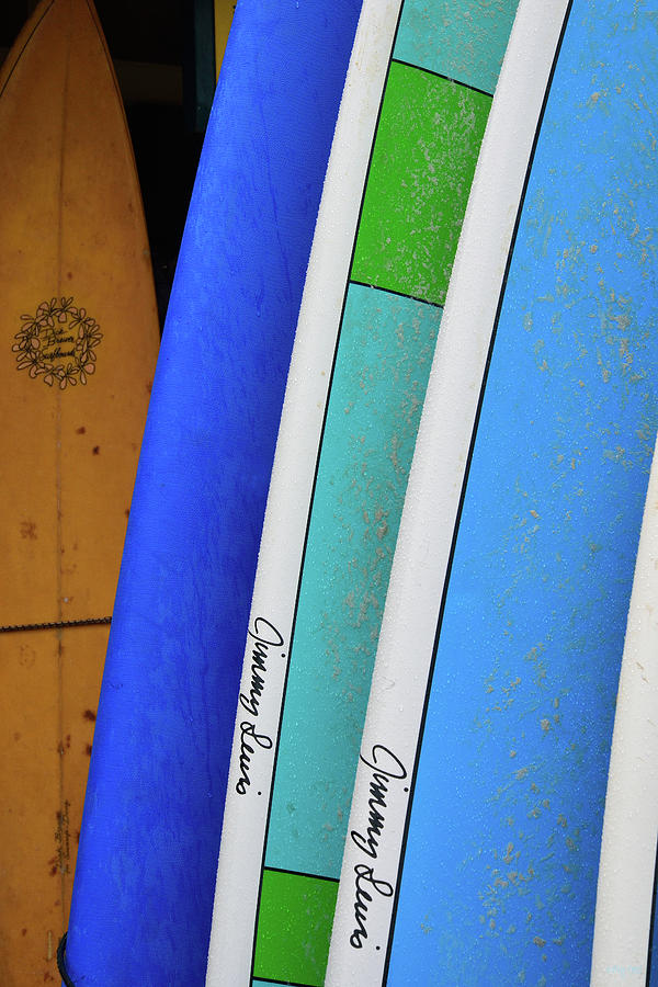 Hanalei Surfboards Photograph by Kathy Yates