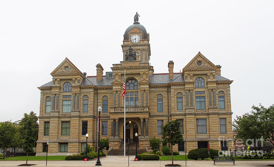 Hancock County Courthouse Photograph by Jack Schultz
