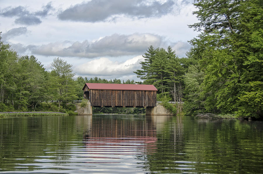 Hancock Greenfeld Covered Bridge in Summer Photograph by Donna Doherty