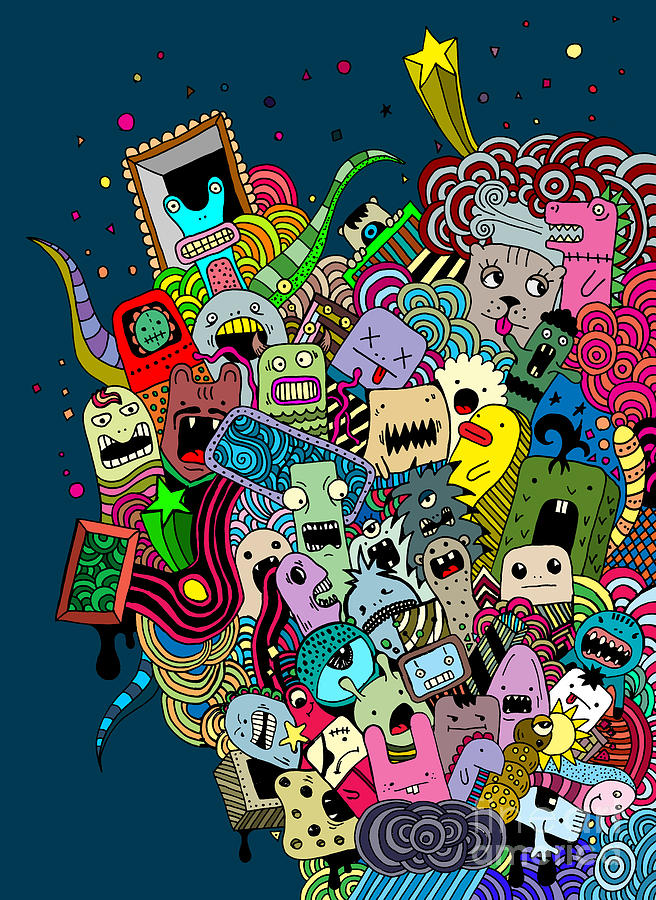 Funny Monsters Drawings
