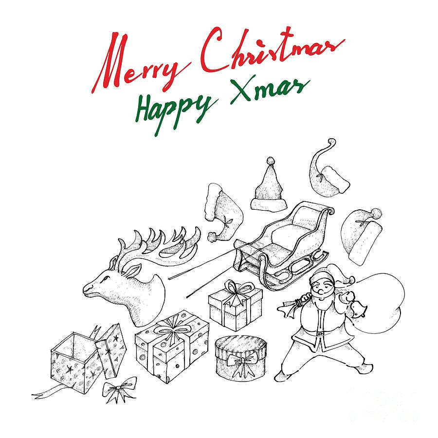 Gnomefilled Christmas Sleigh Coloring Page for Relaxation | MUSE AI