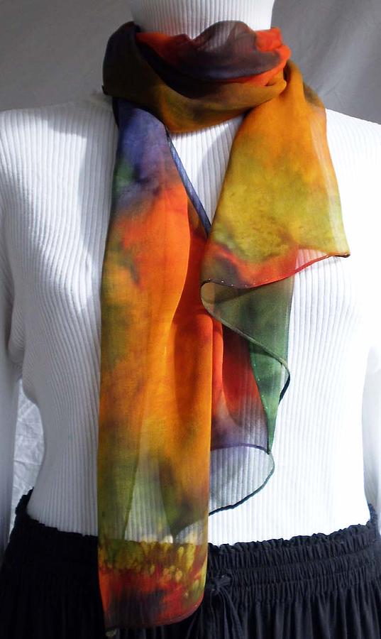 Hand dyed scarf