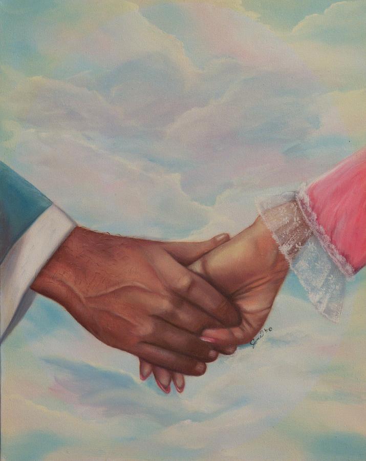 Hand in Hand Forever Painting by Joni McPherson