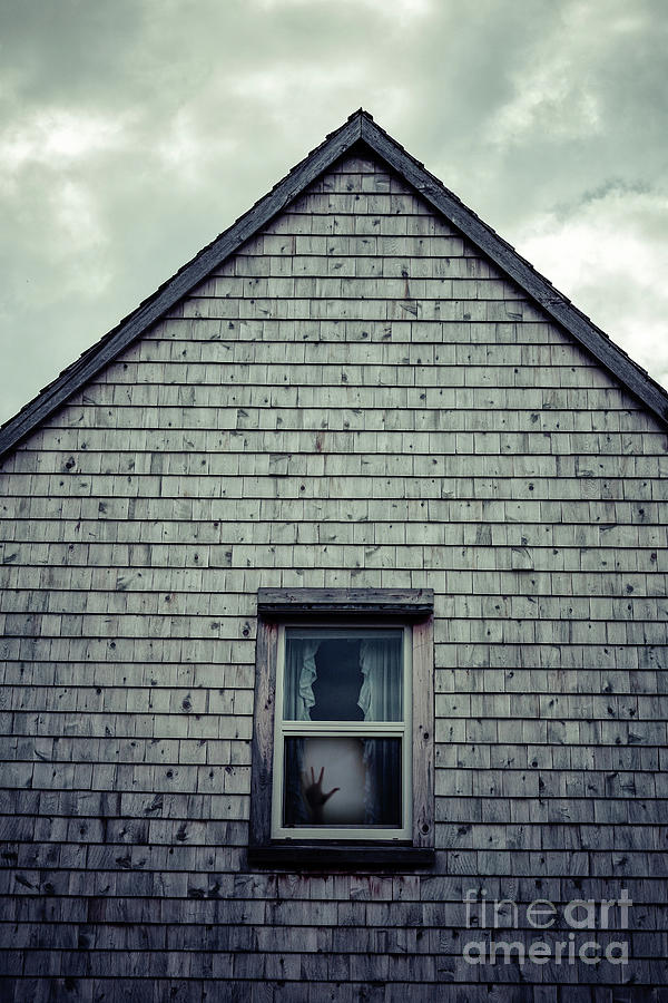 Halloween Photograph - Hand in the window by Edward Fielding
