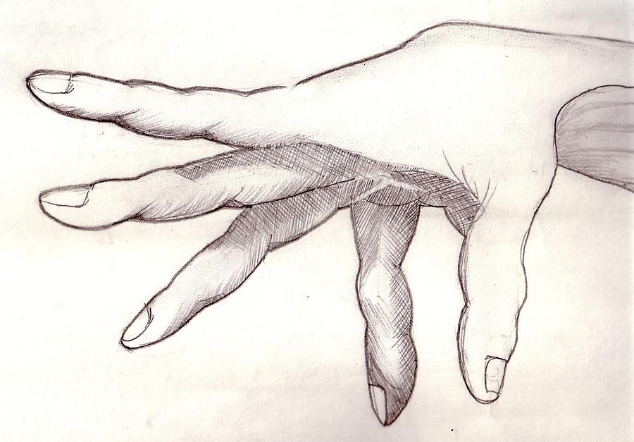 Hand Drawing by Lionel Crenshaw